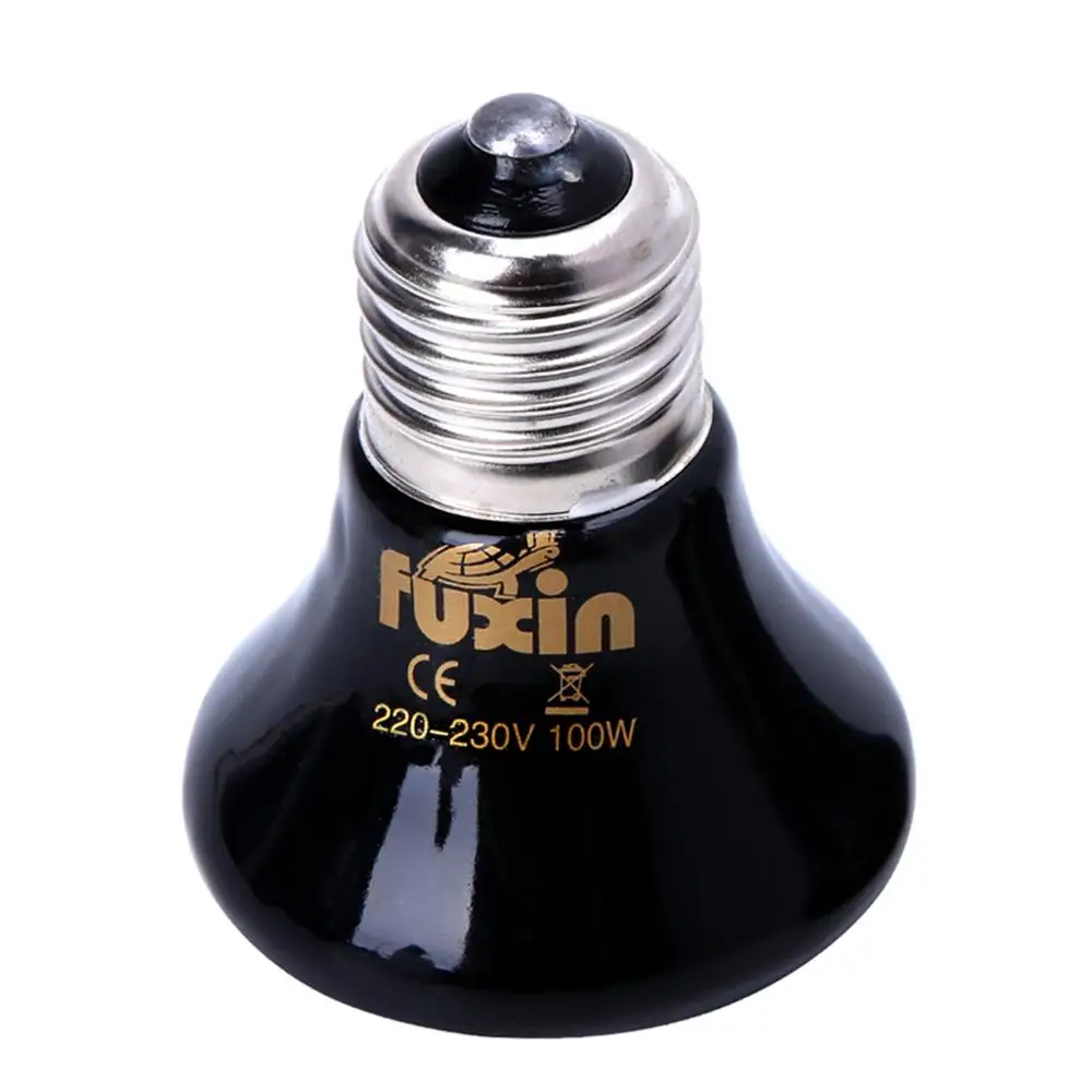 (220-230V)-100W 25/50/75/100W любимчика для разведения рептилий Керамика излучатель подогреваемый нагреватель лампа RXJB - Цвет: (220-230V)-100W
