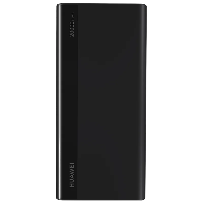 Huawei Мощность банка 20000 мА/ч, максимальная 18 Вт высокой мощности Ёмкость Батарея Quick Charge& универсальный Совместимость 12-Слои защита безопасности - Цвет: Черный