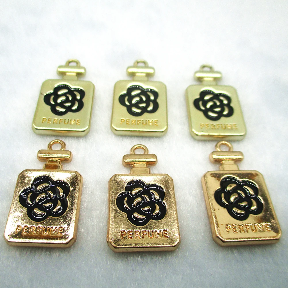 

10pcs perfume bottle floating Enamel Charms Alloy Pendant for necklaces/bracelets DIY Female Fashion Jewelry Accessories XL414