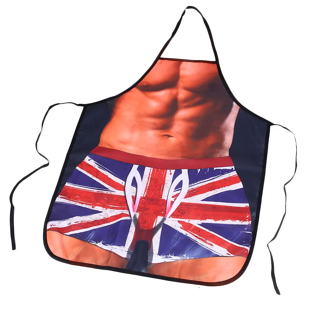 Aprons Funny Creative Men Polyester Cooking Joke Dinner Cleanig Protection 3D Design Party Gifts Baking Kitchen Novelty