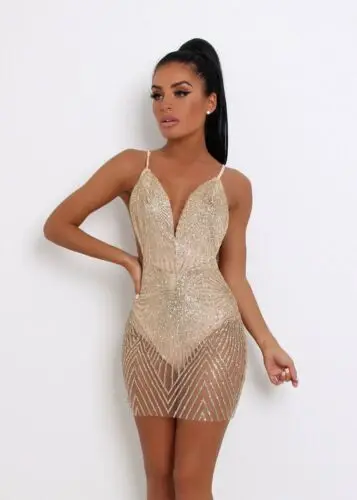 Women Glitter V-Neck Bikini Cover-Ups Female Beach Swimsuit Dress Bathing Suit Summer Dress Vestido