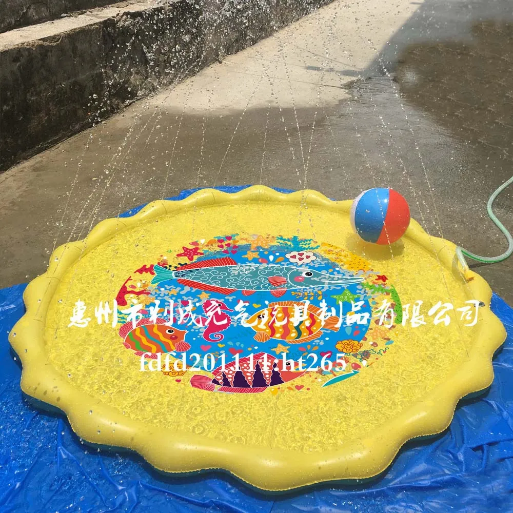 

170 Cm Water Spouting Pad Lawn Beach Play Game Seat Cushion Summer Children Outdoor Water Spouting Coaster