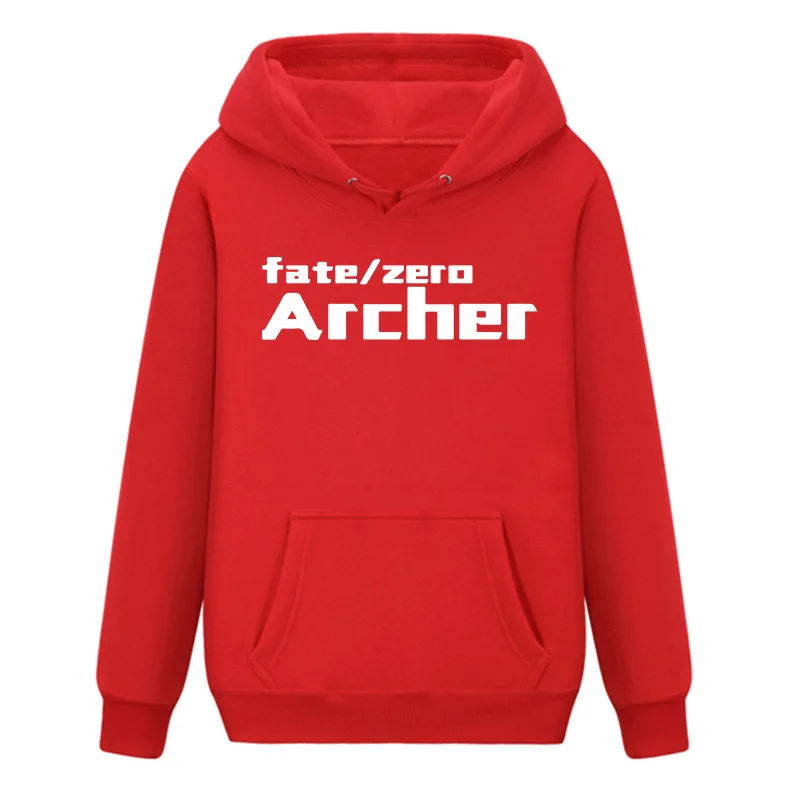 Горячая игра Fate Stay Night с длинными рукавами фосфоресцирующие худи повседневные толстовки красное пальто пуловер с капюшоном топы - Цвет: 12