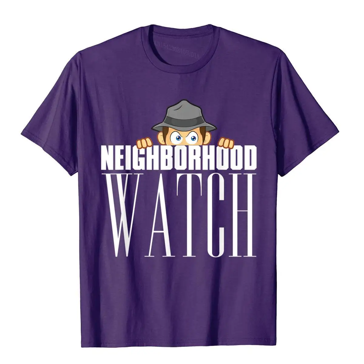 Neighborhood Watch Shirt Funny Old Man Graphic Tee__B13043purple