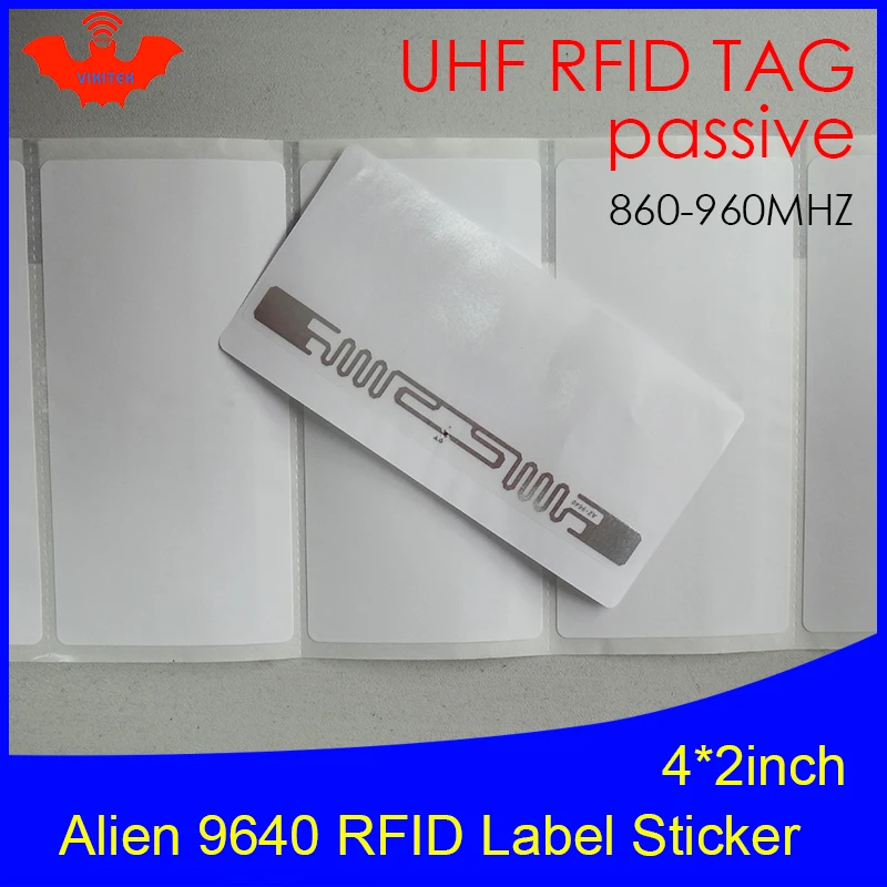 UHF RFID тег стикер Alien 9640 для печати медные наклейки 915mhz 860 960MHZ Higgs3 EPCC1G2 6C умный клей