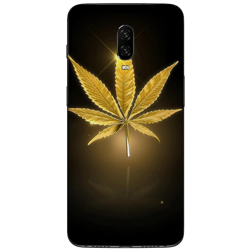 B8 Cell Mobile Phone Case soft tpu for oneplus 5 5T 6 6T 7 Pro Back Cover Protection Cute Art High Weed - Цвет: B8