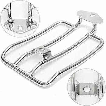 

1pc Motorcycle Luggage Rack Chrome Bracket Replacement Silver Practical