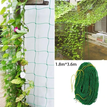 

Plastic Nylon Garden Plant Pergola 1.8*3.6M /0.9*1.8M NetGrid Ivy Climbing Frame Home Gardening Net Fruit Plants Fence