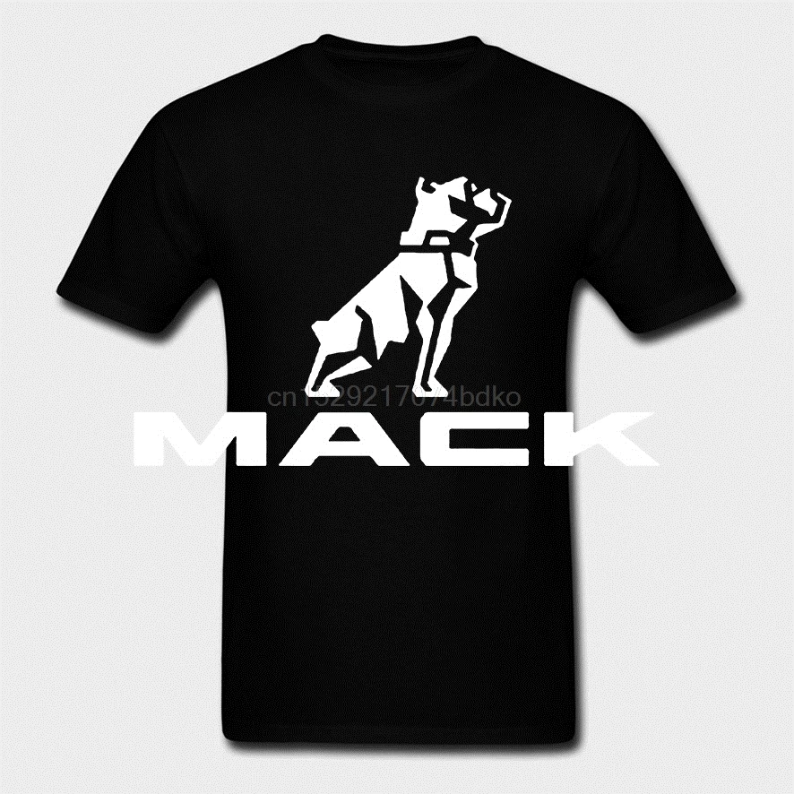 Новинка футболка Mack Truck с модным логотипом Bull Dog черная S - 3XL | Мужская одежда