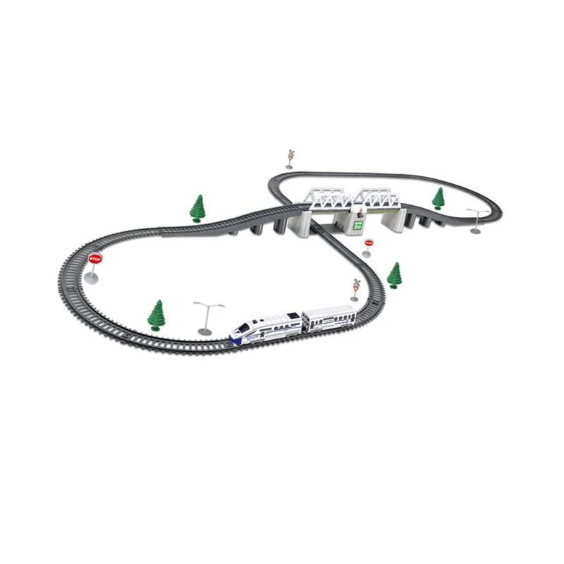 

Kids Rc Trains Model Electric Train Set Trains Children's Railway Set Train Toy Electric High-Speed Railway Toys for Kids