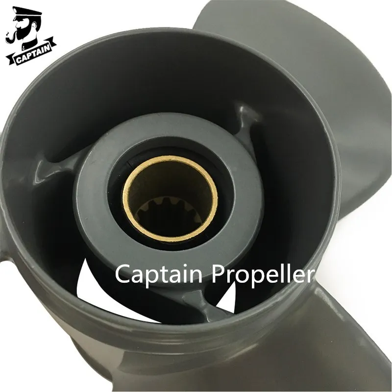 Captain Outboard Propeller 11 3/8X12 Fit Honda Engine BF35A BF40A BF40D BF45A BF50D BF50A BF60A 13 Tooth Spline 59130-ZV5-012AH