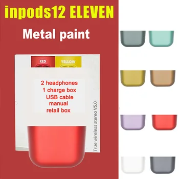 

Metal paint Color Macaron Candy Color Wireless Bluetooth Earphone Touch Control Sport Earbuds Smart true Stereo inpods 12