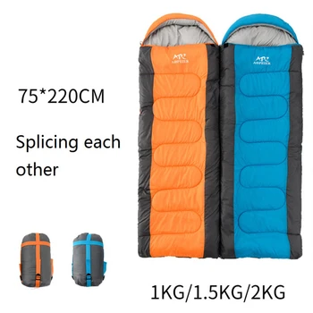 

Sleeping Bag Single Person Camping Hiking Suit Case Envelope Zip Sleep Bag Pad Hiking Backpacking Waterproof 3 Season