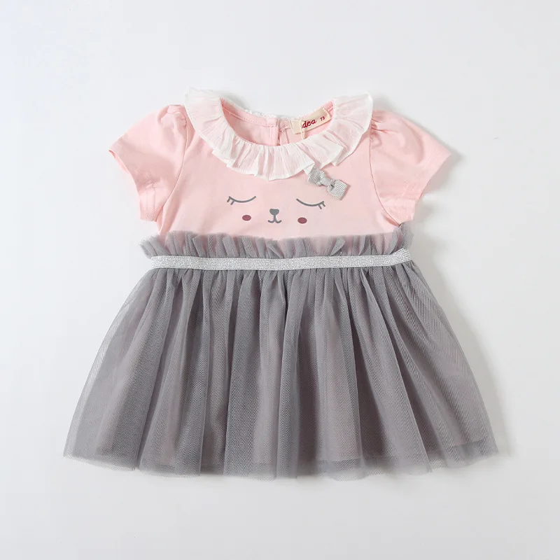 

Idea Two Years Old Baby Short-sleeve Dress Summer 2019 New Style Small CHILDREN'S Gauze Princess Printed Dress Western Style Cut