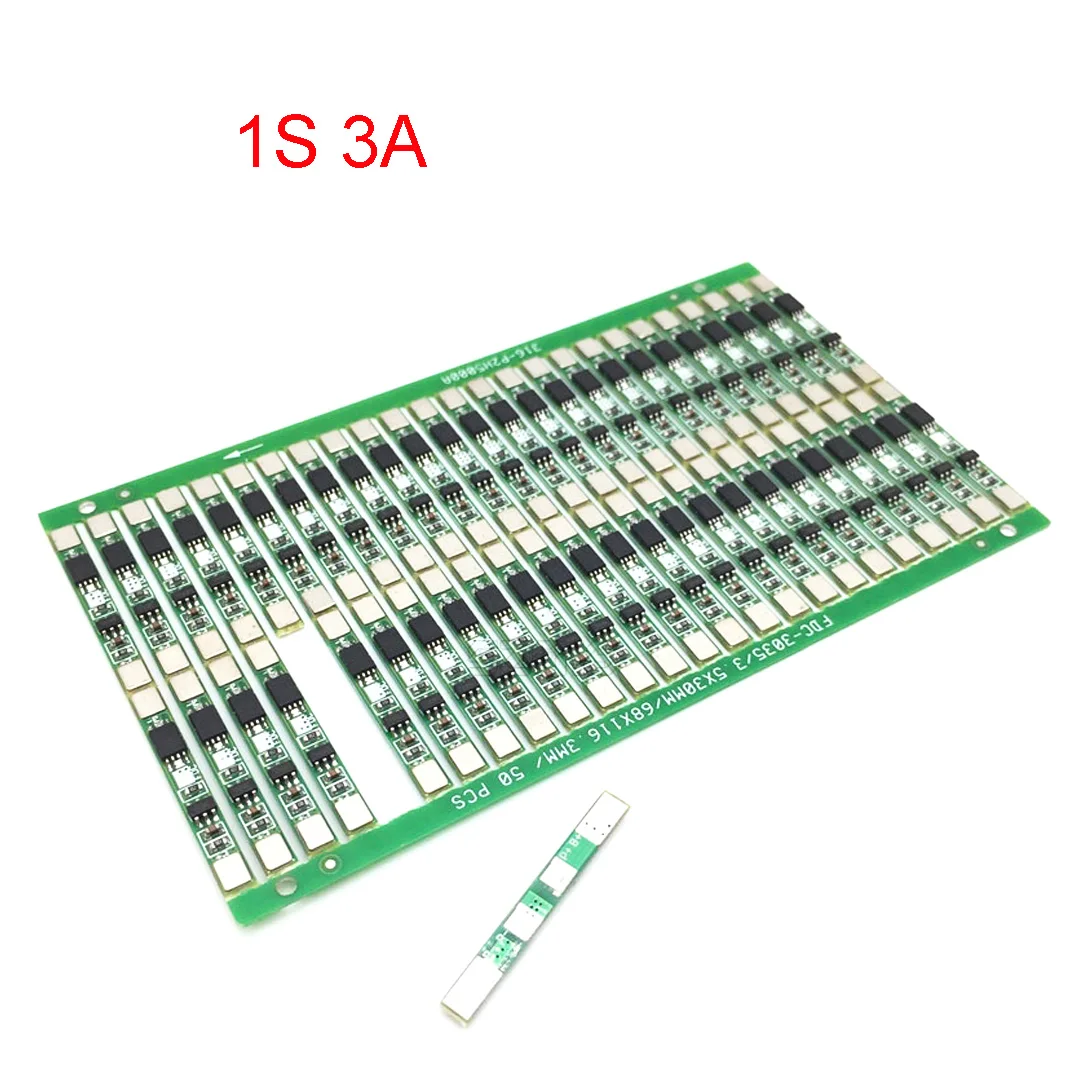 3x 1S 3.7V 2.5A PCB BMS Protection Board for 18650 Li-ion Lithium Battery Cell T 