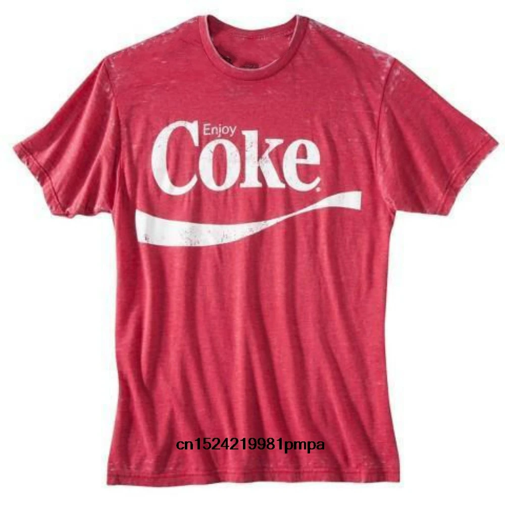 

Coca~ Cola Enjoy Coke ~ Men's Graphic Tee T-shirt Fashion Short Sleeves Cotton Tops Clothing