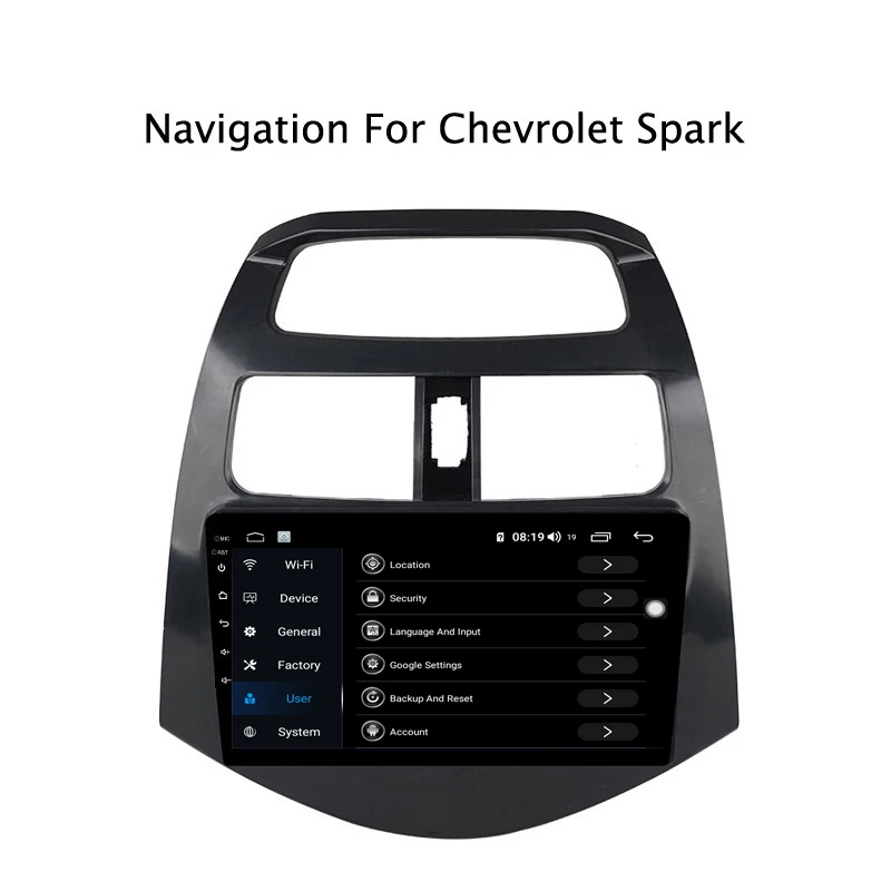 Ectwodvd 9 дюймов Andriod 8,1 автомобильный DVD gps для Chevrolet Spark 4G ram 64G rom CarPlay DSP 4G LTE с wifi