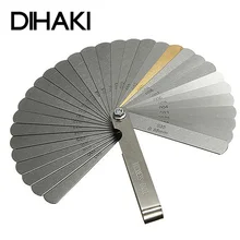 32 ножи из нержавеющей стали дальномер щупальный датчик Клапан Обучения щупальный датчик 0,04-0,88 мм зазор Размер. 0015-.035 медный лист