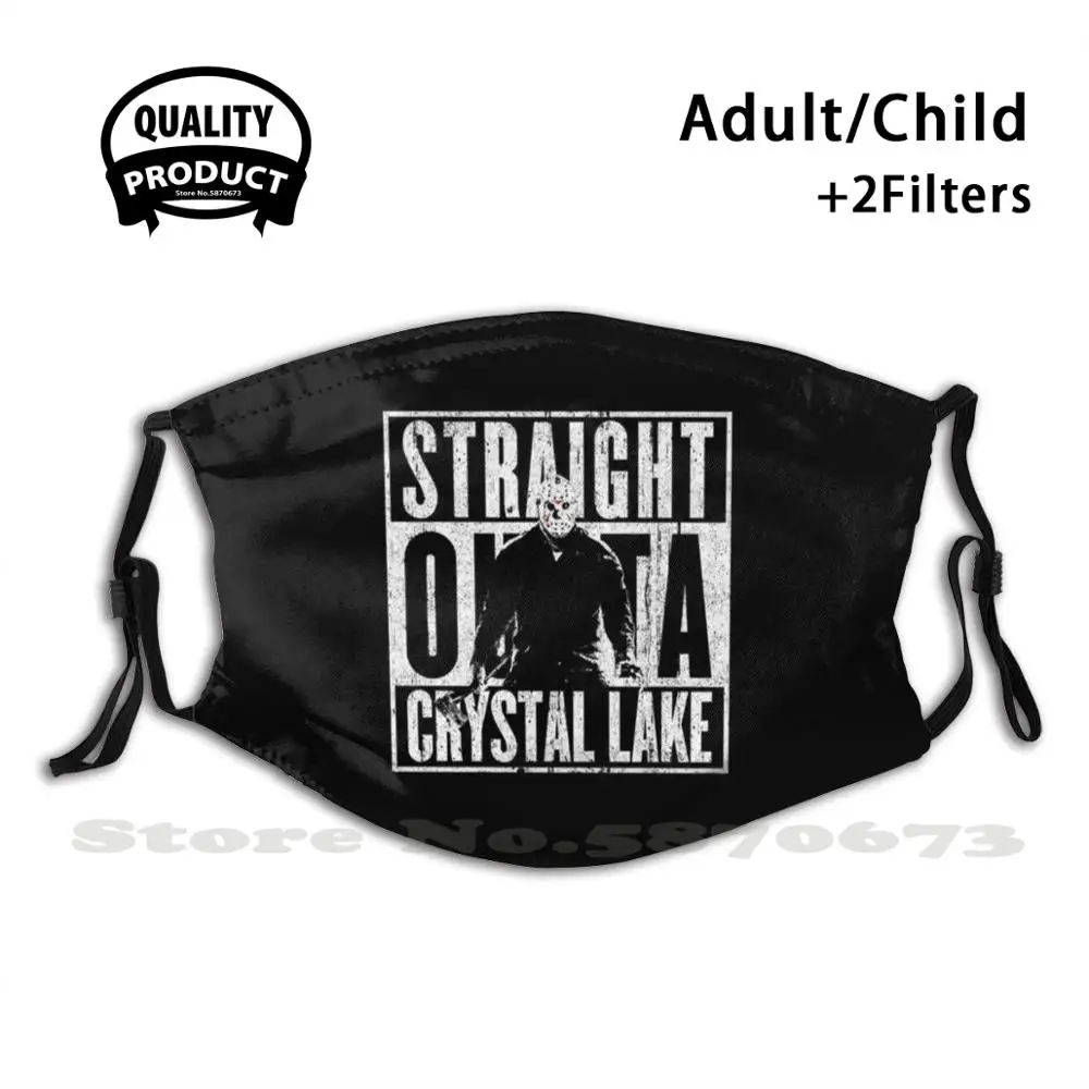 Маска для лица прямая из кристаллов многоразовая моющаяся против пыли с фильтром