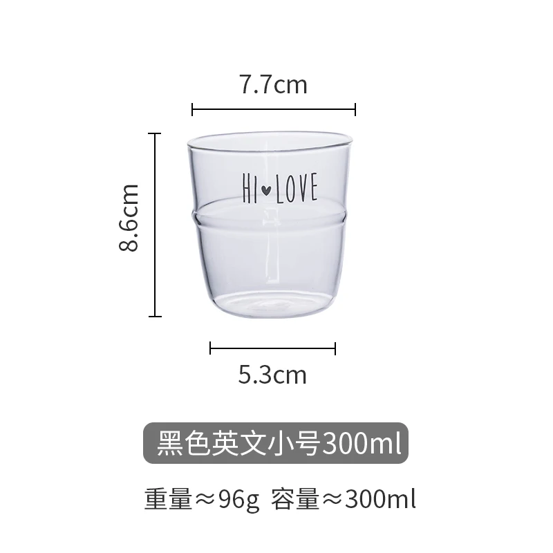 Высокая емкость стеклянная чашка простая прозрачная чашка для воды креативная Elefantes De Cristal офисная кофейная термостойкая стеклянная MM60BLB - Цвет: G