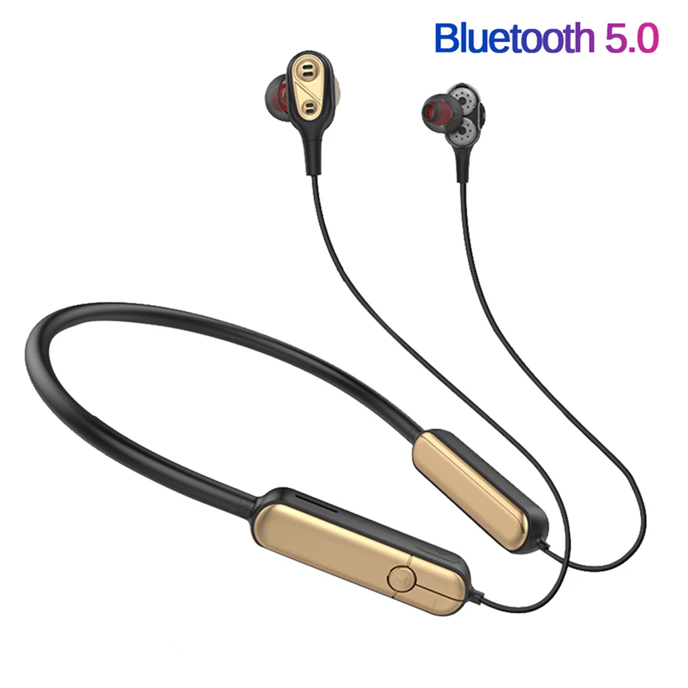 

Wireless Bluetooth Earphone 4 Speakers Bluetooth 5.0 Card Insertion In-Ear Wireless Earphones Sports Headset