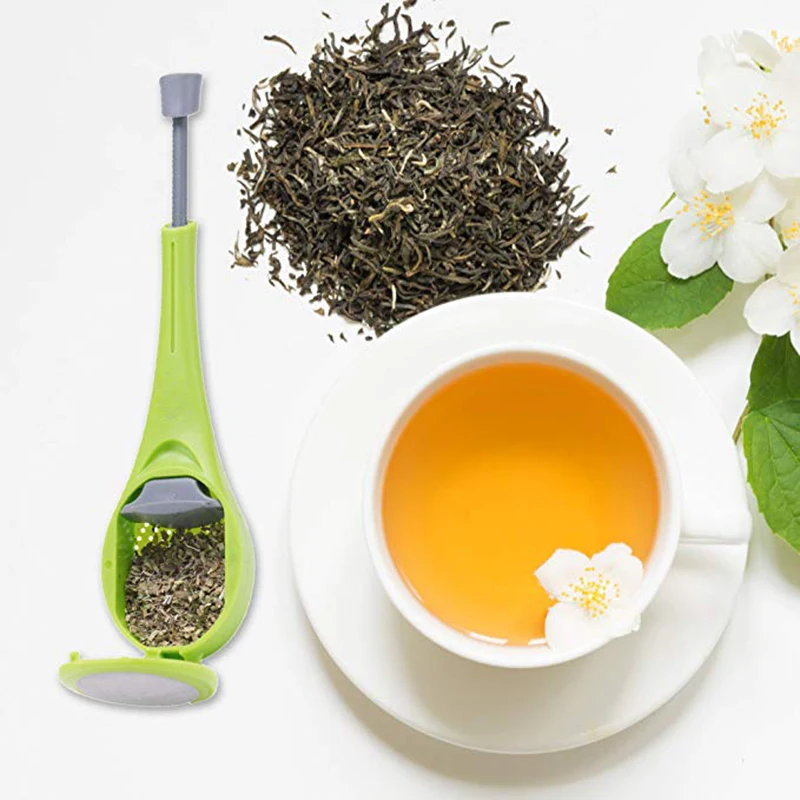 Tea Infuser Coffee Strainer Reusable Tea bag Stir Press Plastic Tools Food Grade Plastic Walfos