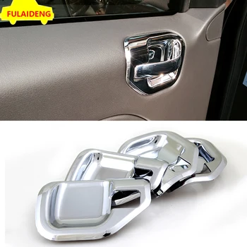 

4pcs For Jeep Compass 2011-2015 ABS Chrome Inner Door Handle Bowl Decoration Cover Trim Car Styling Accessories