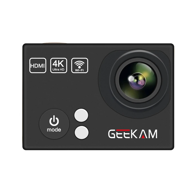 Экшн камера GEEKAM H2R/H2 ультратонкая HD 4K/25fps Wi Fi 2 0 дюйма 170D|Экшн-камеры| |