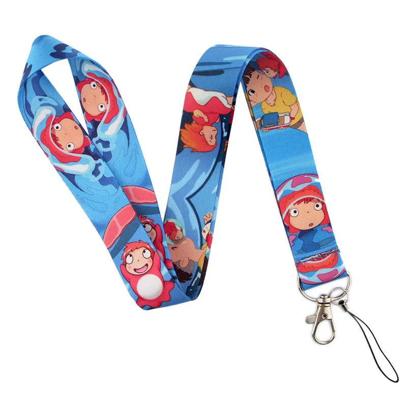 CA89 Blinghero Ponyo на скале, ремешок для ключей, ремешок для мобильного телефона, для ключей, ID, держатель для карт, 1 шт