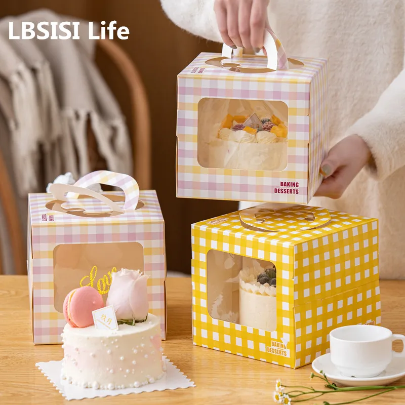 Бумажная коробка для торта с окошком LBSISI Life 10 шт. празднования дня рождения