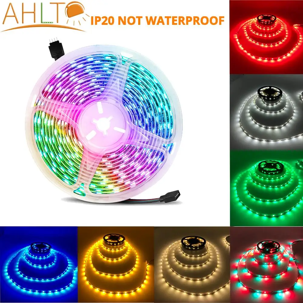 Светодиодная лента RGB SMD 2835 5 м 12 В настольные лампы Потолочная настенная лампа