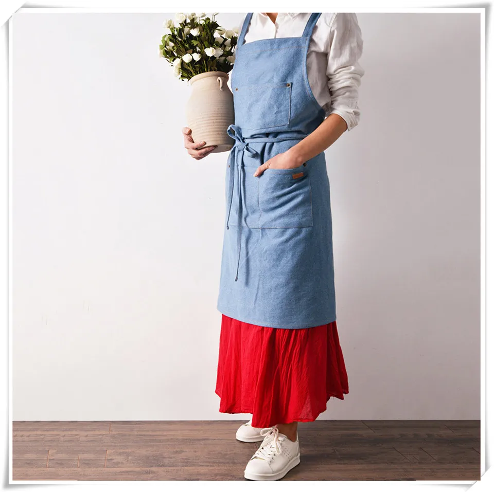 apron c light blue