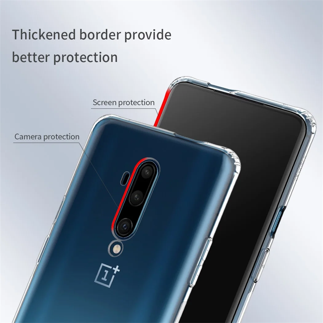 Чехол Nillkin для OnePlus 7T Pro Чехол натуральный прозрачный мягкий кремний TPU защитная задняя панель для телефона чехол для OnePlus 7T чехол