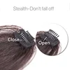 MERISI HAIR 4Color Clip In Hair Bangs Hairpiece Synthetic Fake Bangs Hair Piece Clip In Hair Extensions ► Photo 2/6