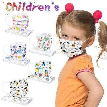 

Children's Disposable Face Mask Industrial 3ply Ear Loop 50pc Anime Cartoon Protective Child Face Mask Filter Pm2.5 Dust Mask