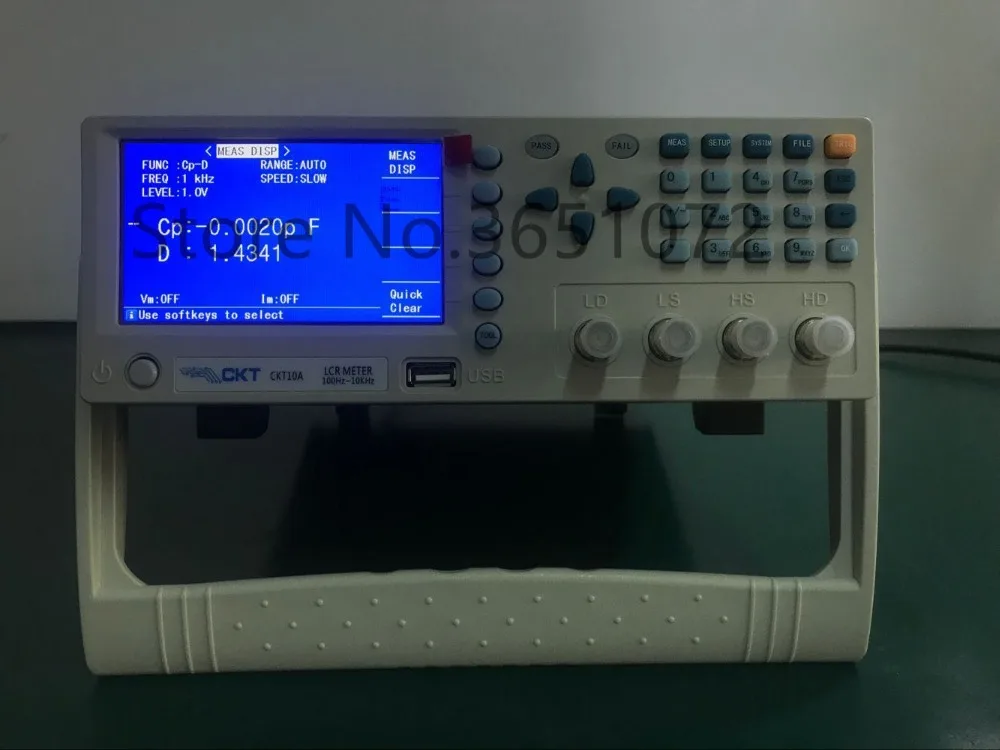 CKT10A Цифровой LCR метр частота 100 Гц, 120 Гц, 1 кГц, 10 кГц ESR метр дешевая цена RLC метр