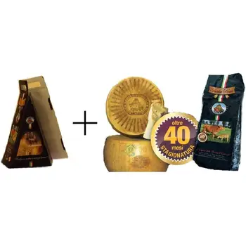 

3 Gift BOX (3x0,5Kg) -Parmesan Red Cows Vacuum 0,5Kg-Over 40 Months RESERVE