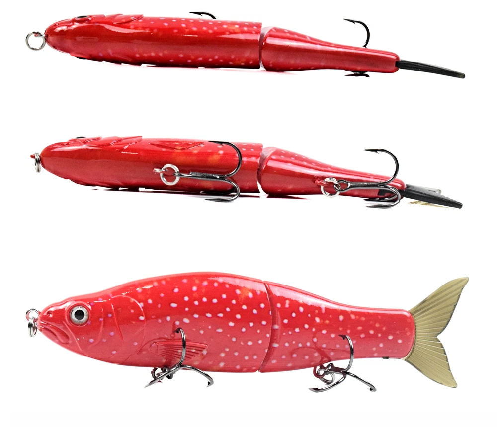 165MM 56G Hard Jointed Glide Bait Fishing Lures Floating 3D Eyes Sharp Hooks Slide Swimbait For Piceus Bass Herring Soft Tail 165MM 56G Hard Jointed Glide Bait Fishing Lures Floating 3D Eyes Sharp Hooks Slide Swimbait For Piceus Bass Herring Soft Tail