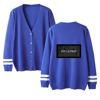 

lil peep Cardigan Sweater men/women Aikooki Hot Fashion Print Casual Harajuku v-neck Sweater lil peep Popular Sweater casual top