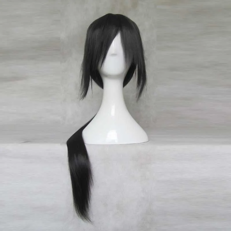 Аниме Наруто Итачи APH Yao Uchiha K Yatogami Kuroh Ranma 80 см длинный парик черные синтетические волосы термостойкий косплей парик+ парик