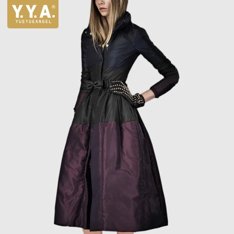 

2019 New Fashion High-end Women Winter Jacket Coats Plus size Warm Down Jacket Thicken Long Cotton Costume Outerwear Skirt Parka