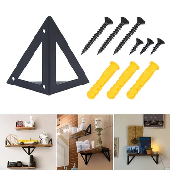 

2pcs/set Floating shelf bracket Heavy Support Adjustable Wall Mounted Stand For bedroom living bathroom study Furniture hardware