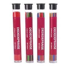 36 couleurs de crayons mécaniques de 2.0mm, crayons d'écriture et de dessin, recharge de fils, papeterie fournitures scolaires et de bureau