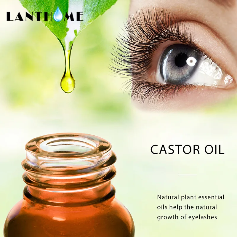 Oil LANTHOME Castor for Hair Eyelash Lifting Eyelashes Thick Eyebrow Growth Enhance Eye Lashes Serum        es_voghion.com