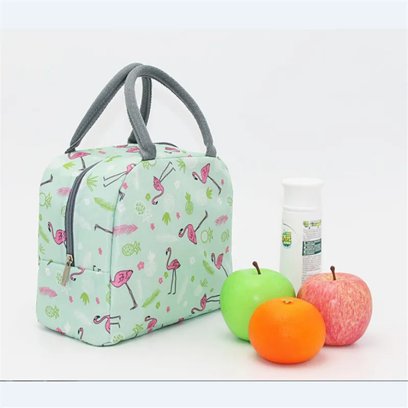 Портативный Термоизолированный кулер Bento сумка для обедов Tote для пикника сумка для хранения сумки для обедов - Цвет: Зеленый