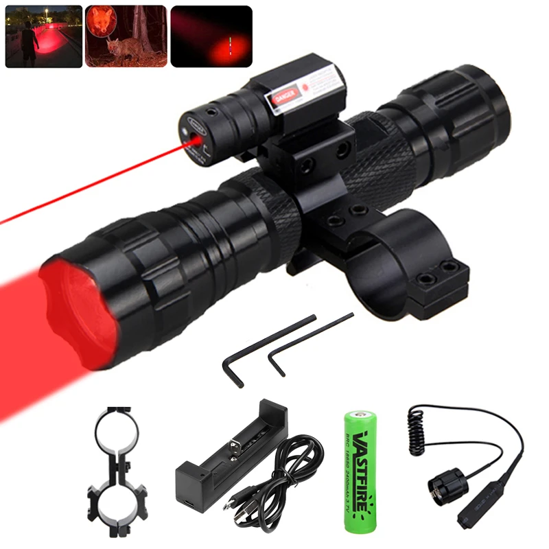 Tactical Red Green Airsoft Scout Light LED Gun Hunting Flashlight Rifle Torch US Tactical Red Green Airsoft Scout Light LED Gun Hunting Flashlight Rifle Torch US
