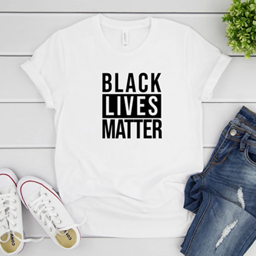 Футболка с надписью Black Lives Matter футболка Unsex BLM футболки Jorge Floyd Protest Civil