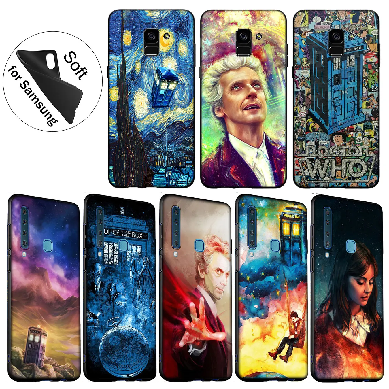 Мягкий силиконовый чехол IYICAO Tardis Box Doctor Who для samsung Galaxy J8 J7 Duo J6 J4 Plus A2 Core Prime 2018 TPU