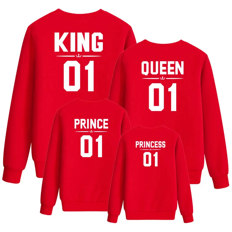 Модная женская одежда для мамы и дочки футболка с надписью king queen MOM and me