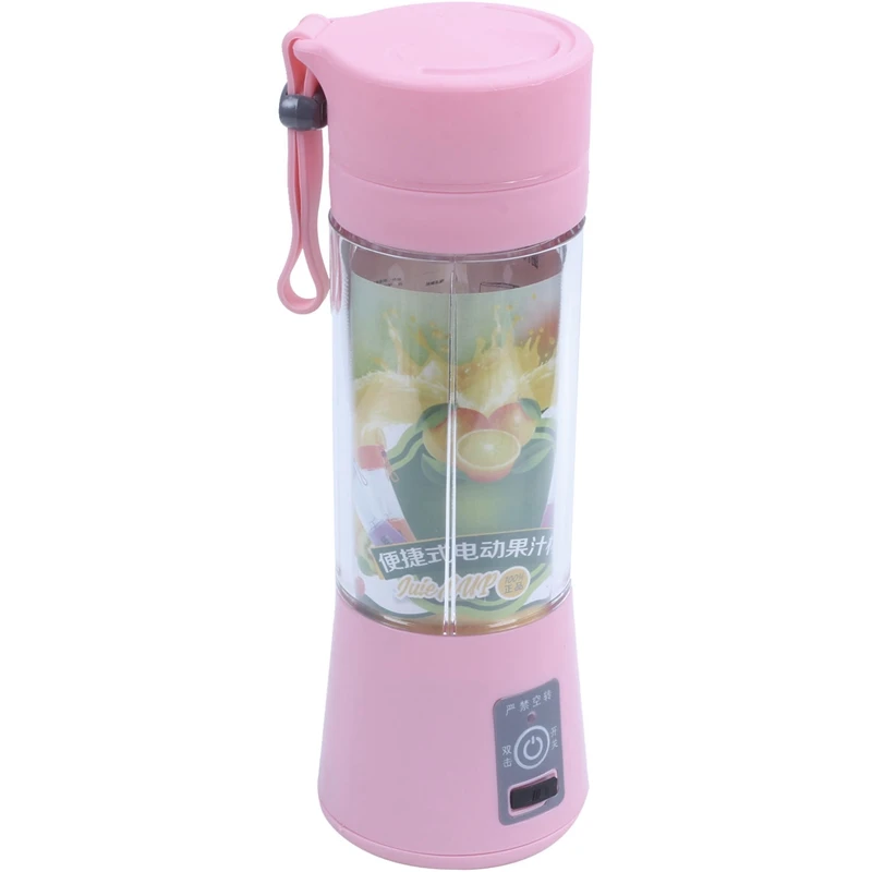 

380ml USB Rechargeable Juicer Bottle Cup Juice Citrus Blender Lemon Vegetables Fruit Milkshake Smoothie Squeezers Reamers Bottle